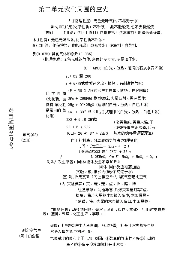 九年级化学知识点梳理第2页