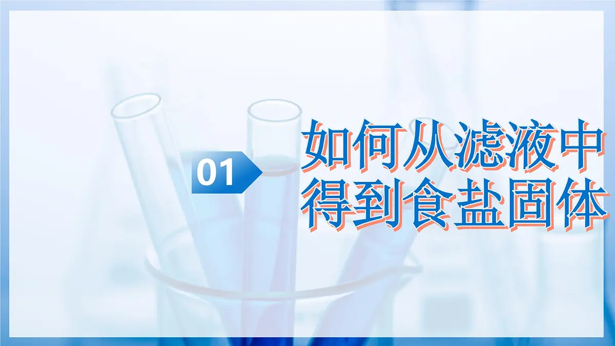 课题1 走进化学实验室 第2课时 如何从滤液中得到食盐固体 怎样处理实验废弃物和洗涤仪器（教学课件）化学沪科版五四学制2024八年级全一册第5页