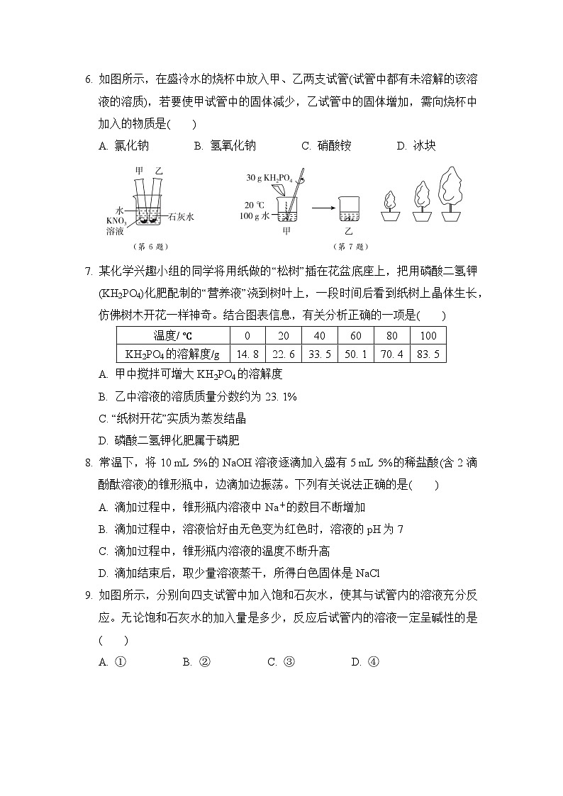 沪教版化学九年级下册本册综合素质评价测试卷 （含答案）第2页