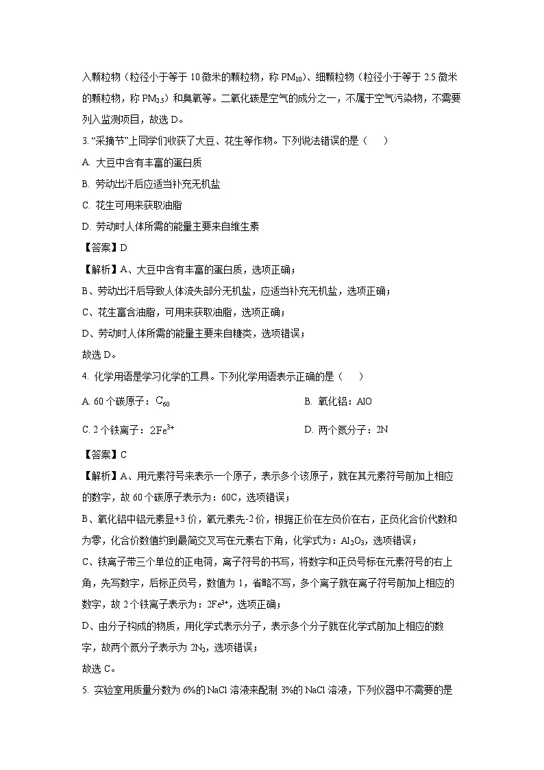 广东省罗定市2025年中考一模化学试题（解析版）第2页