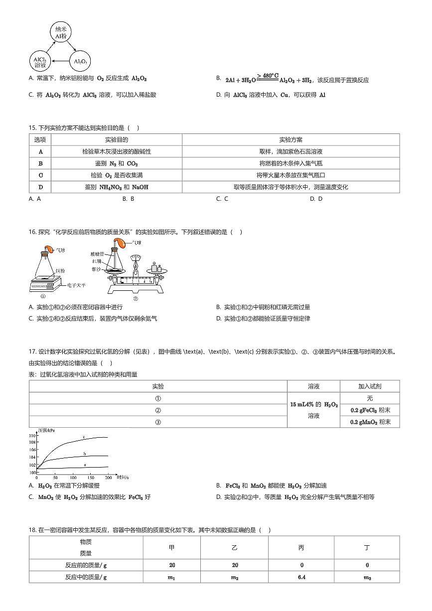 2025年江苏无锡中考真题化学试卷（有答案解析）第3页