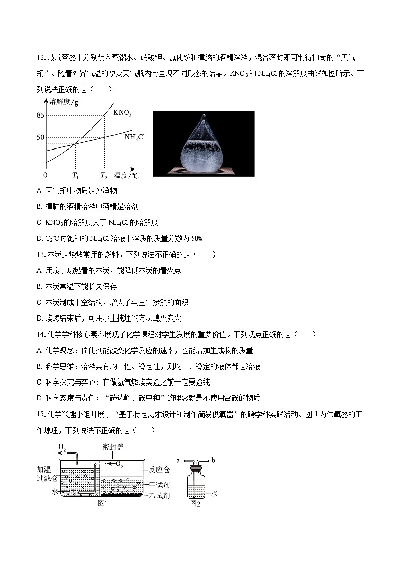 2025年湖南省岳阳市岳阳楼区中考化学二模试卷-自定义类型第3页