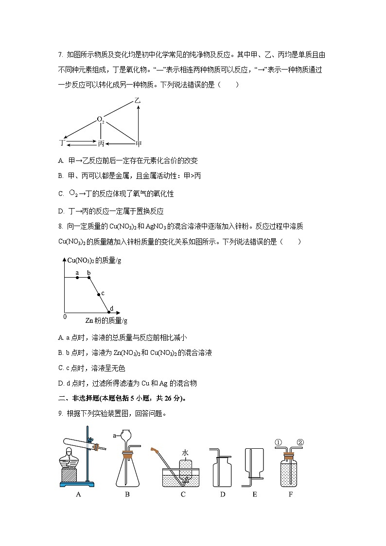 湖北省武汉市青山区2025年部分学校中考第二次模拟考试化学试卷（学生版）第3页