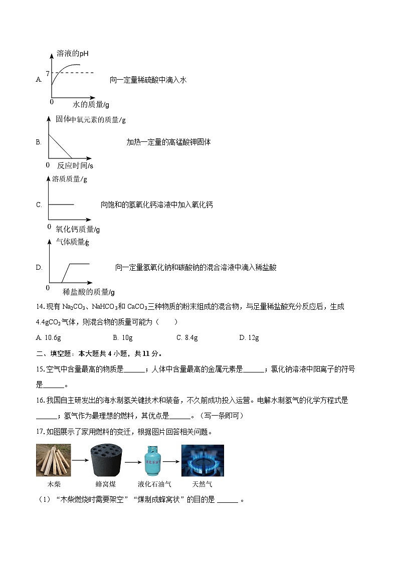 2025年河南省南阳市方城县部分学校中考化学模拟试卷-自定义类型第3页