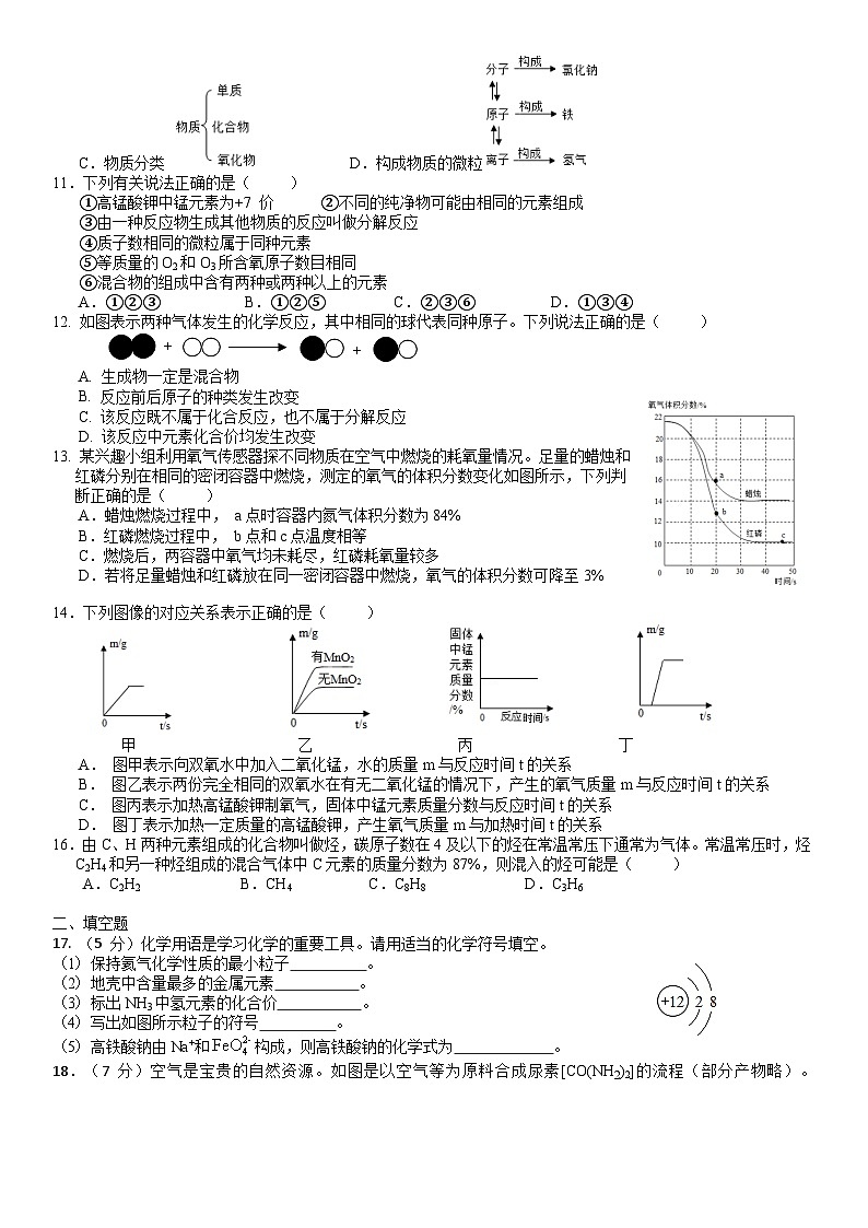 湖北省武汉市2023-2024学年九年级上学期期中模拟化学试卷第2页