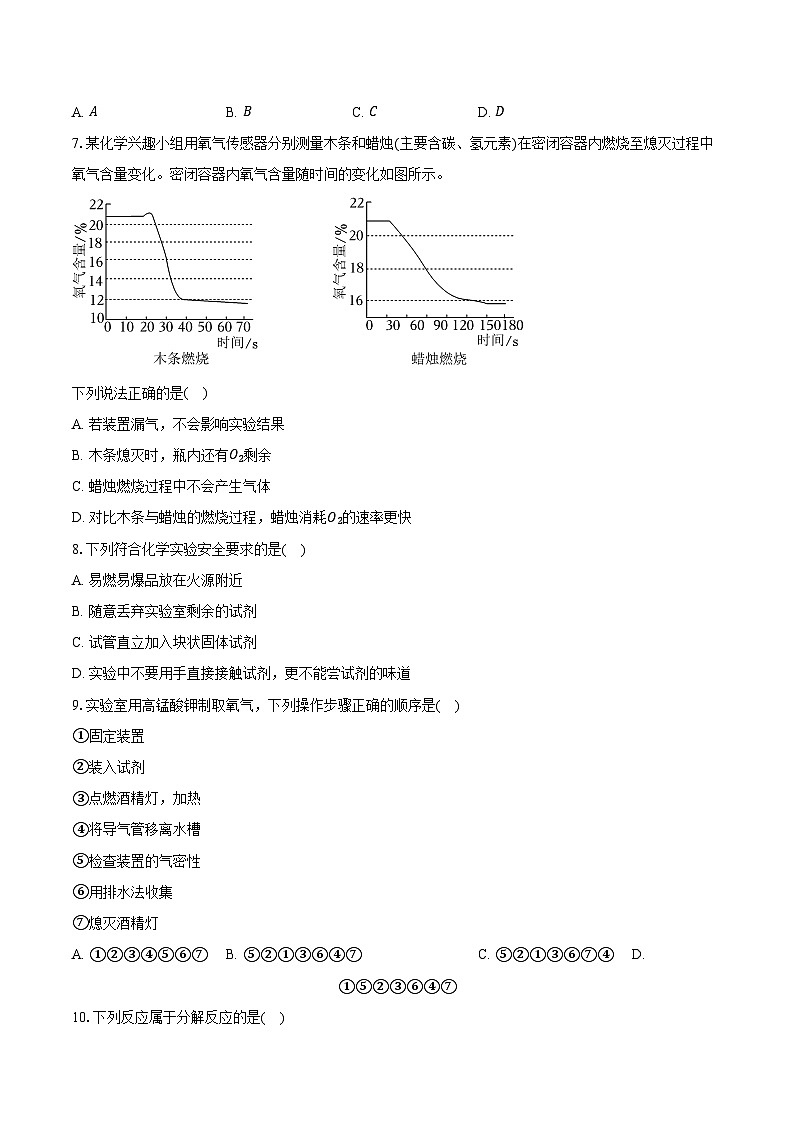 2025-2026学年四川省广安市岳池县翔凤学校九年级（上）月考化学试卷（含答案）第2页