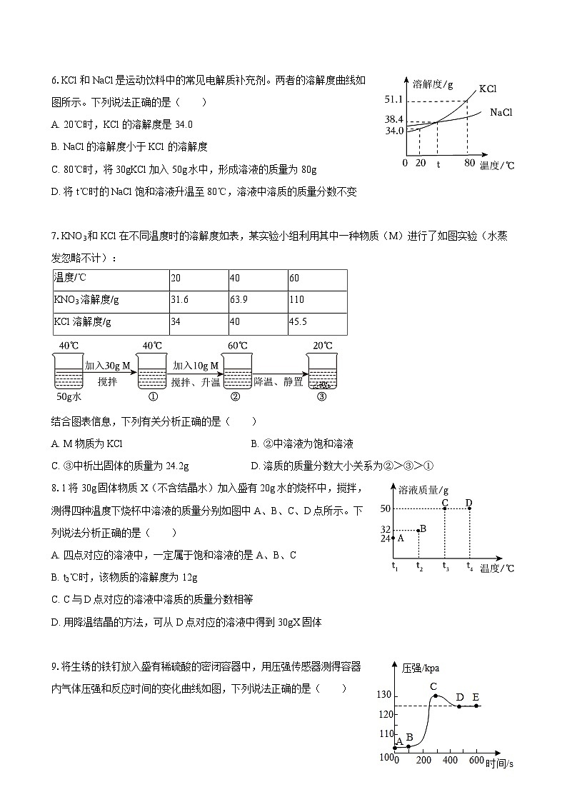 2025-2026学年山东省济宁十五中九年级（上）第一次月考化学试卷-自定义类型第2页