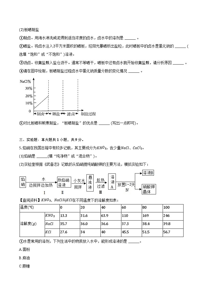 2025-2026学年上海市虹口区部分学校九年级（上）月考化学试卷（10月份）（含答案）第3页