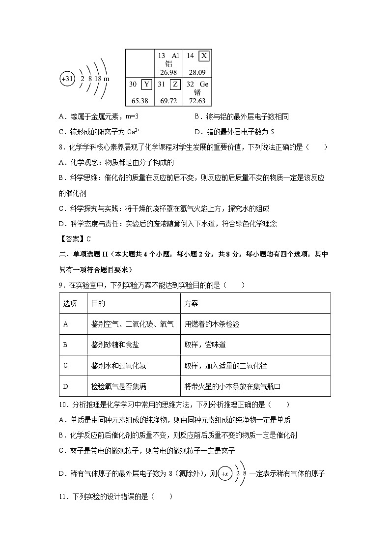 广东省深圳市2025-2026学年九年级第一学期期中测试优选卷化学试卷（学生版）第3页
