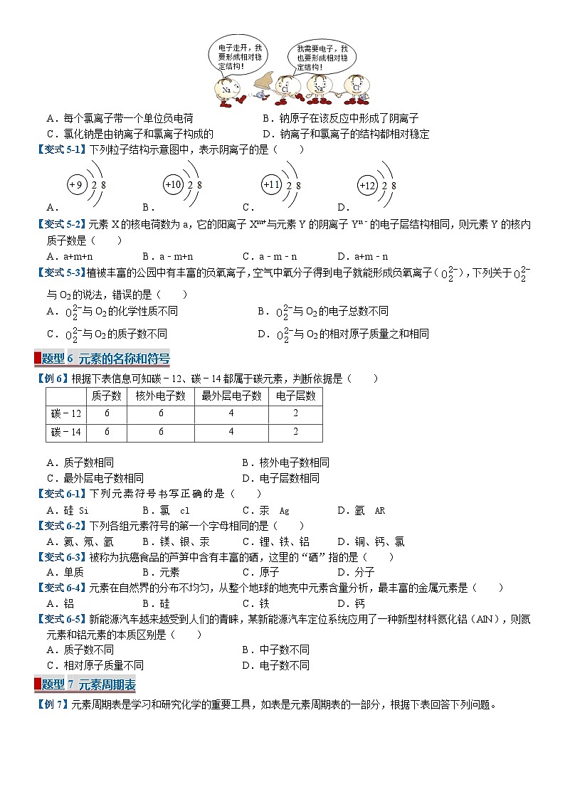 科粤版初中化学九年级上册期中专题复习 专题03 物质的构成与组成（期中专项训练）（含答案）第3页