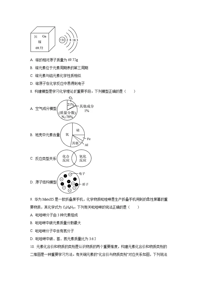 2025—2026学年广东省广州市九年级第一学期期中测试优选卷化学试题（学生版）第3页