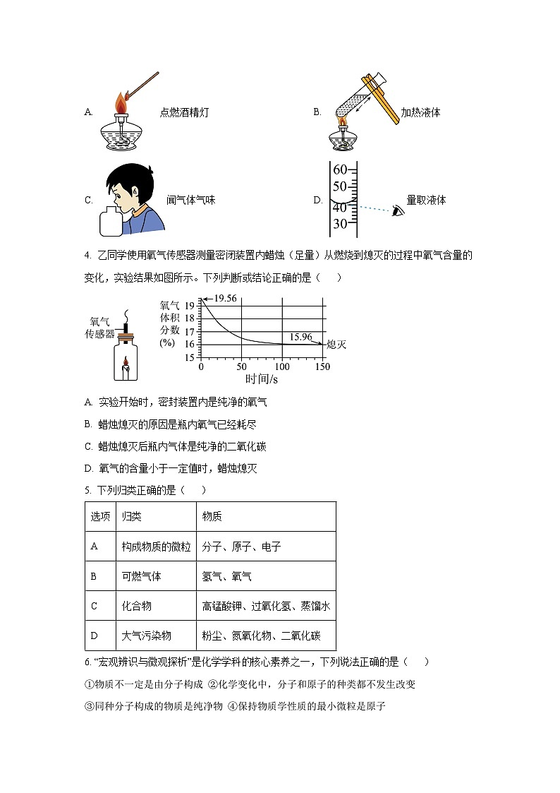 2025~2026学年河南省驻马店市确山县九年级（上）期中练习卷化学试题（学生版）第2页