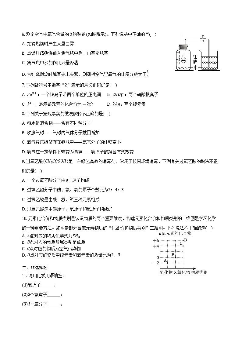 2025-2026学年吉林省长春108中学九年级（上）期中化学试卷（含答案）第2页