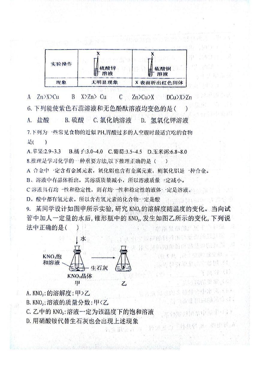 黑龙江省绥化市明水县明水县第二中学2025-2026学年九年级上学期11月期中考试化学试题第2页
