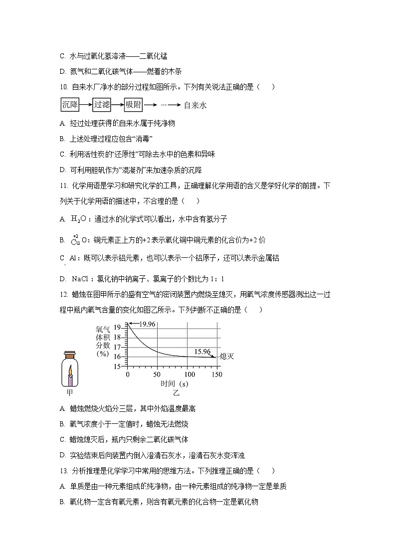 河南省三门峡市渑池县2024-2025学年九年级上学期期中学情检测化学试卷（学生版）第3页