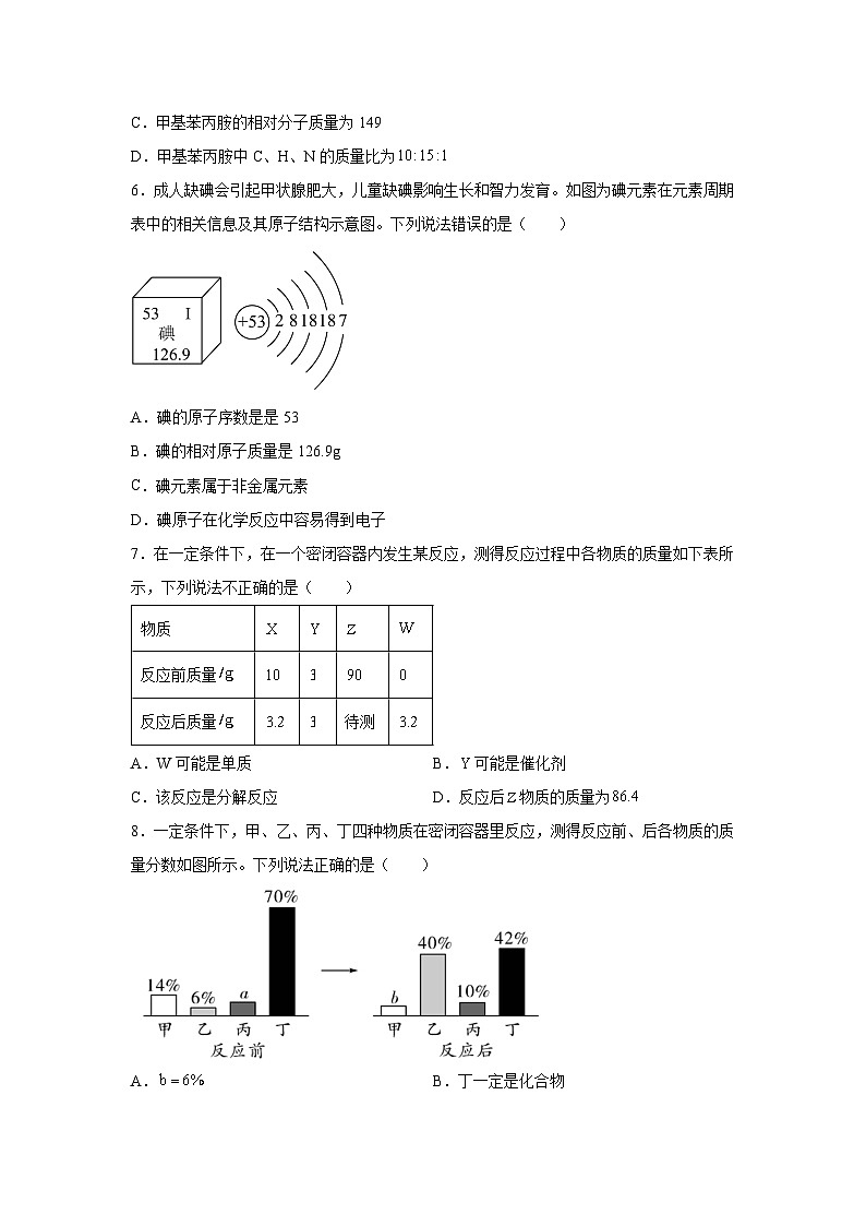 河北省石家庄市正定县2025-2026学年九年级上学期期中模拟化学试卷（学生版）第2页