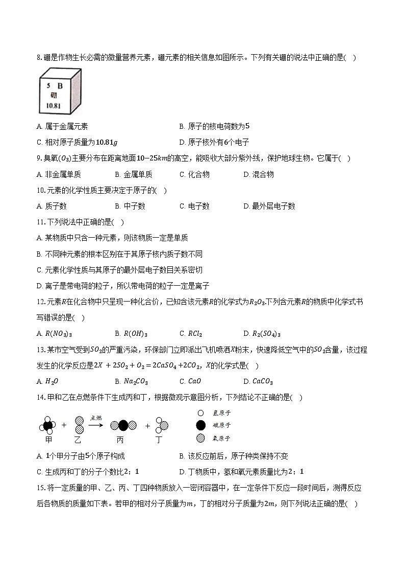 2025-2026学年天津市河东区二片区九年级（上）期中化学试卷（含答案）第2页