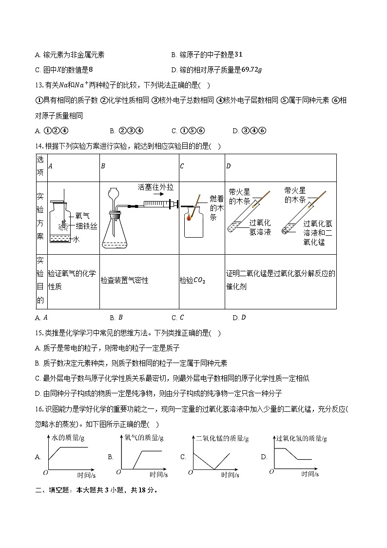 2025-2026学年甘肃省金昌市九年级（上）期中化学试卷（含答案）第3页
