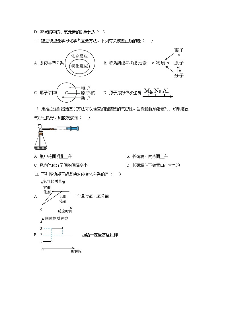 河南省新乡市原阳县2024-2025学年九年级上学期11月期中考试化学试题（学生版）第3页