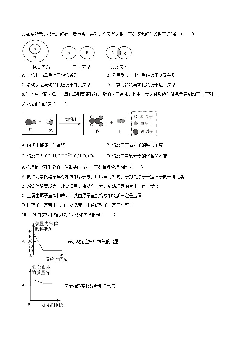 2025-2026学年江西省南昌二十八中教育集团九年级（上）期中化学试卷-自定义类型第2页