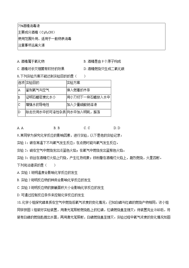 2025-2026学年福建省宁德市九年级（上）期中化学试卷-自定义类型第2页