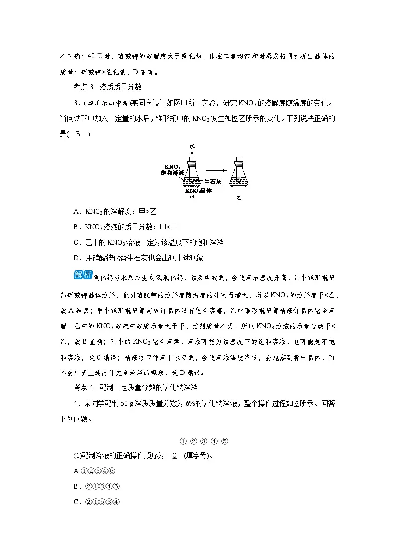 单元小结 第七单元 溶液第3页