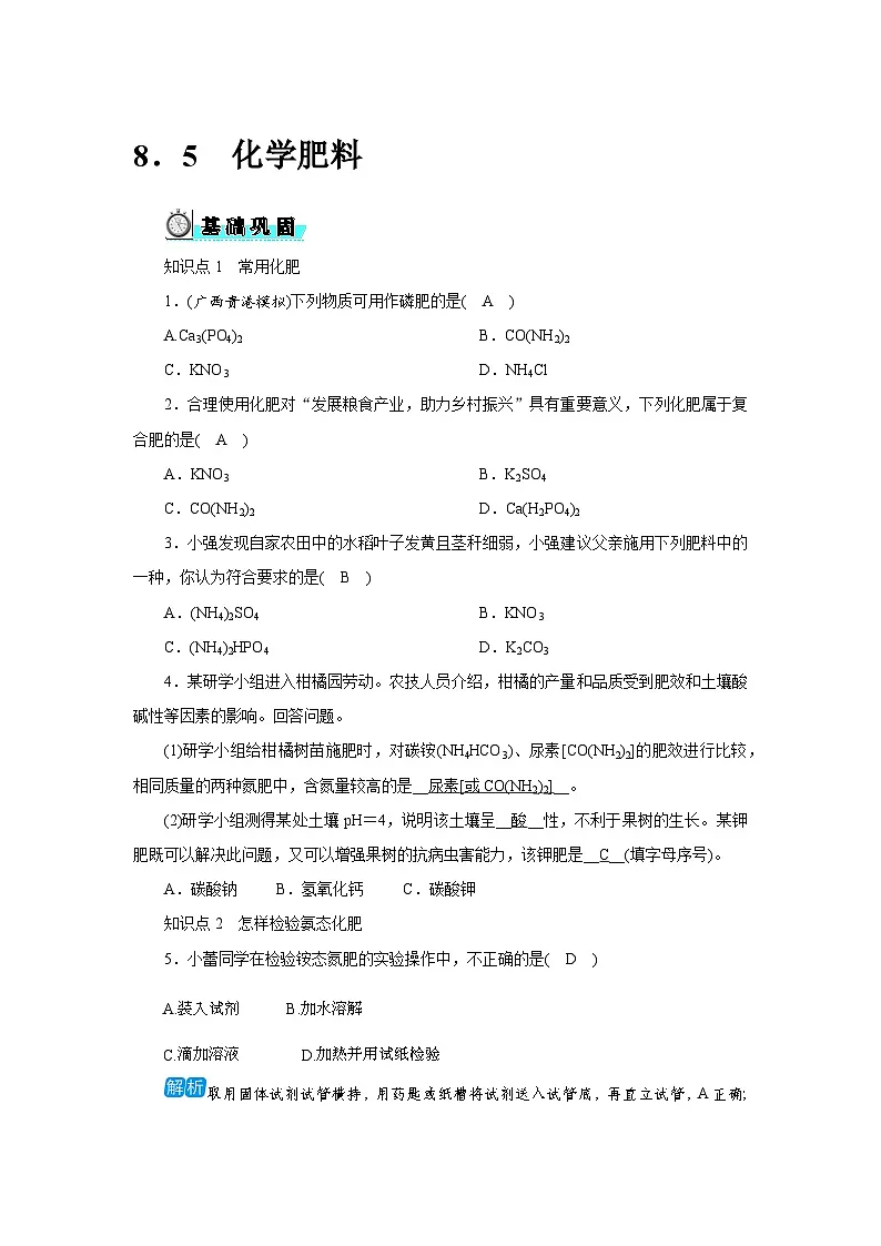 8．5　化学肥料第1页