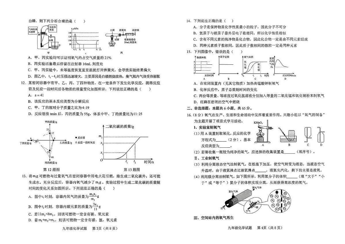 山东省临沂市临沭县2025-2026学年九年级上学期期中考试化学试题第2页