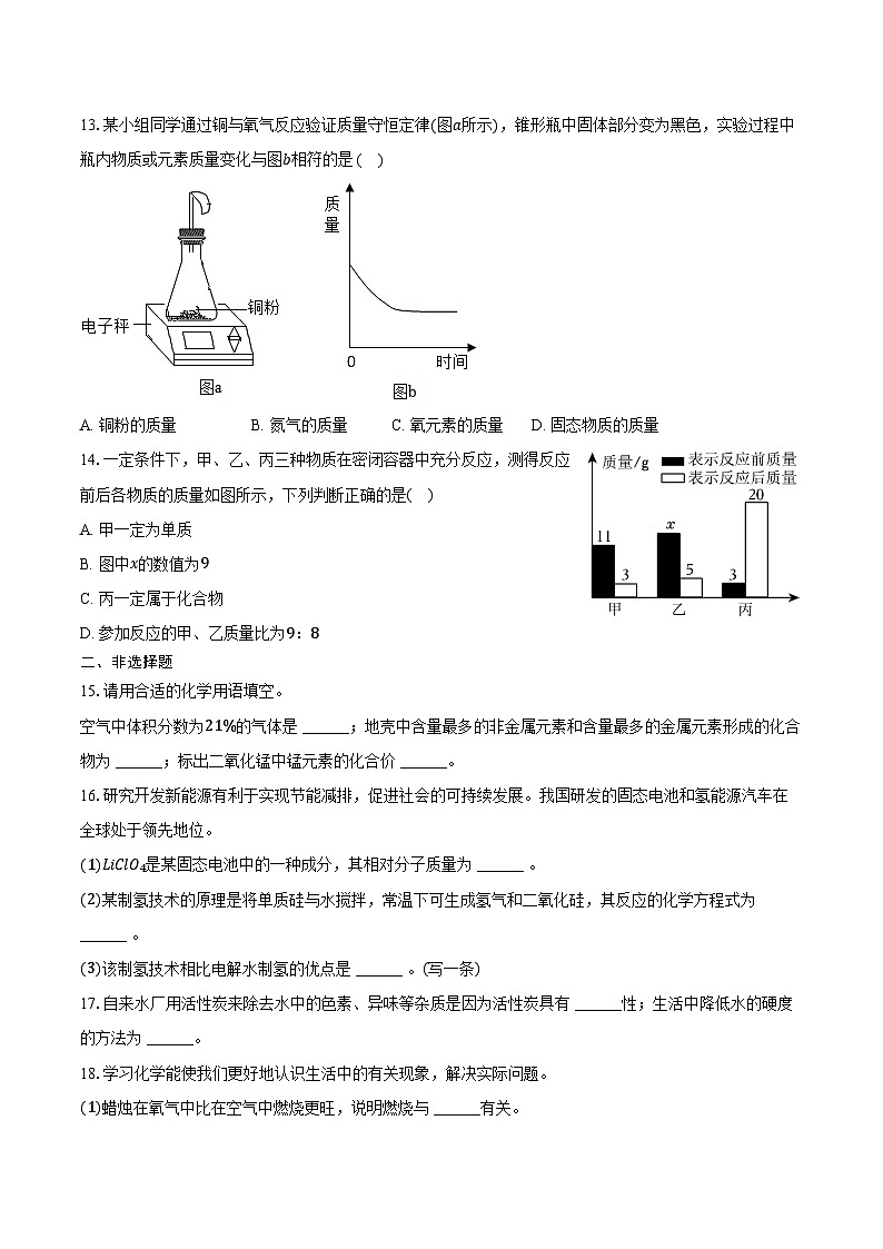 2025-2026学年河南省新乡市辉县市九年级（上）期中化学试卷（含答案）第3页