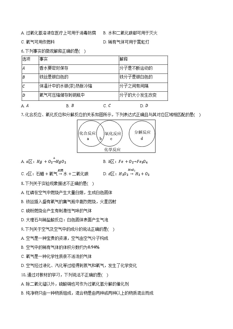 2025-2026学年黑龙江省哈尔滨市德强学校八年级（上）期中化学试卷（五四学制）（含答案）第2页
