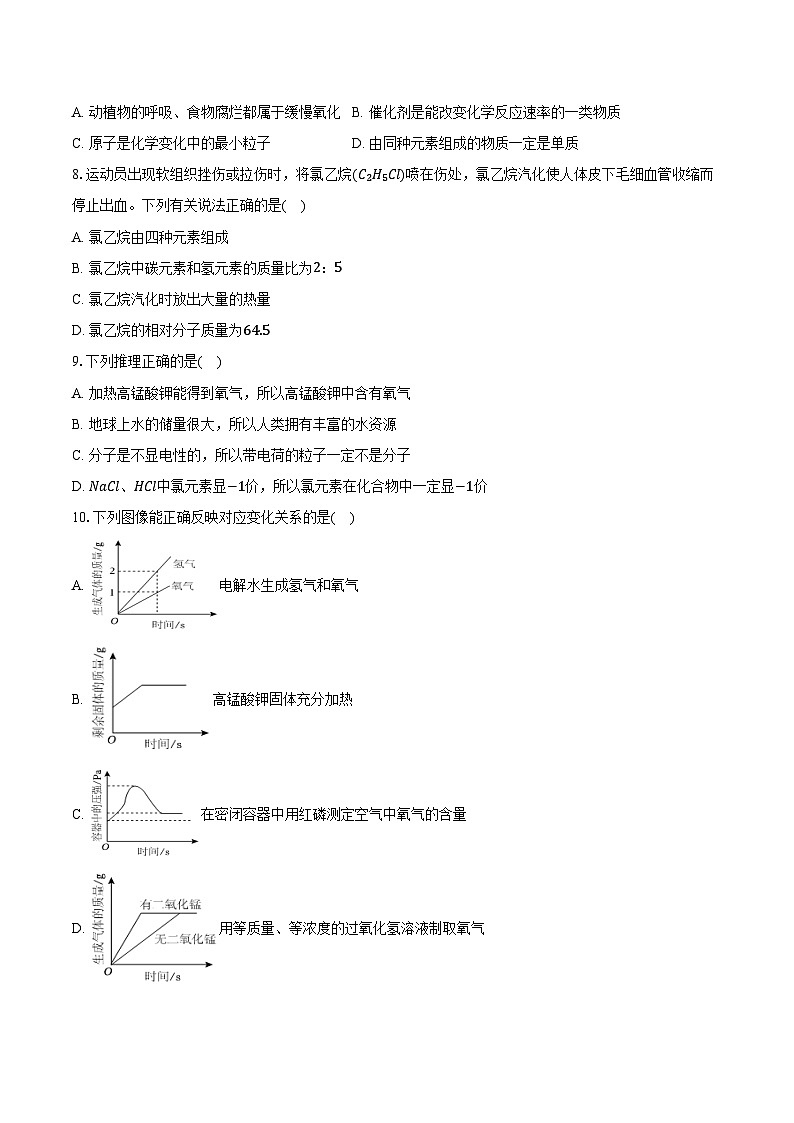 2025-2026学年江西省南昌市部分学校九年级（上）期中化学试卷（含答案）第2页