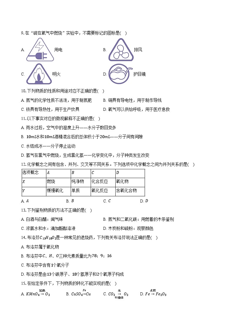 2025-2026学年江苏省无锡市滨湖区九年级（上）期中化学试卷（含答案）第2页