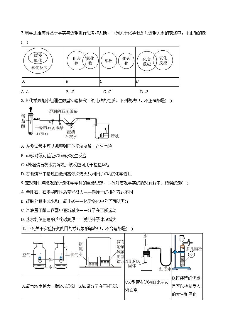 2025-2026学年山东省济南市高新区九年级（上）期中化学试卷（含答案）第2页