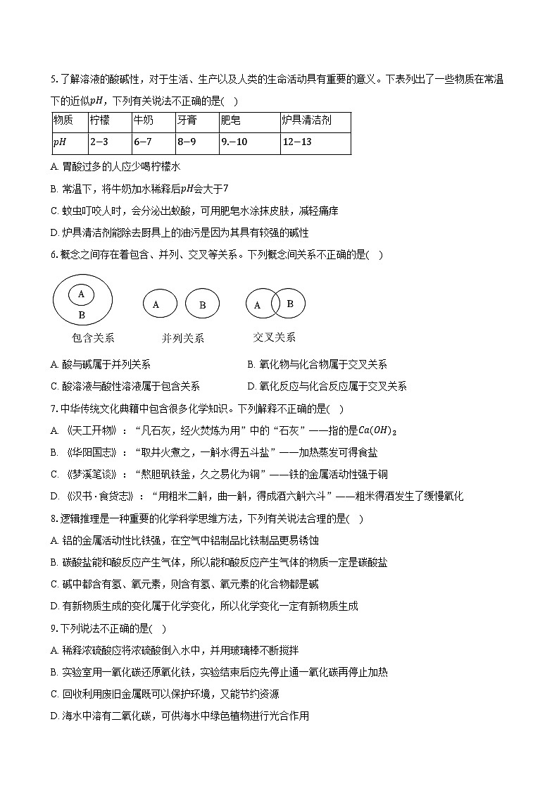 2025-2026学年山东省济南市莱芜区九年级（上）期中化学试卷（含答案）第2页