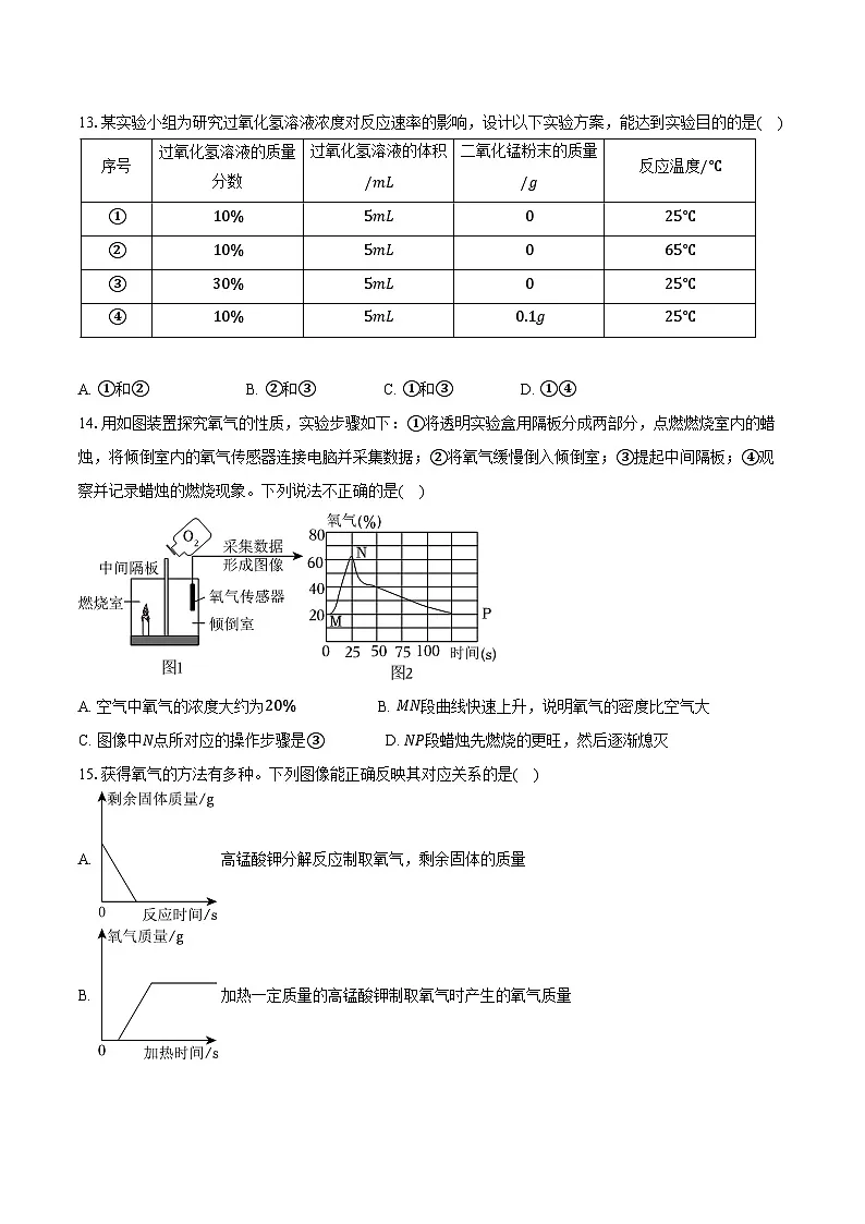 2025-2026学年山东省潍坊市八年级（上）期中化学试卷（含答案）第3页