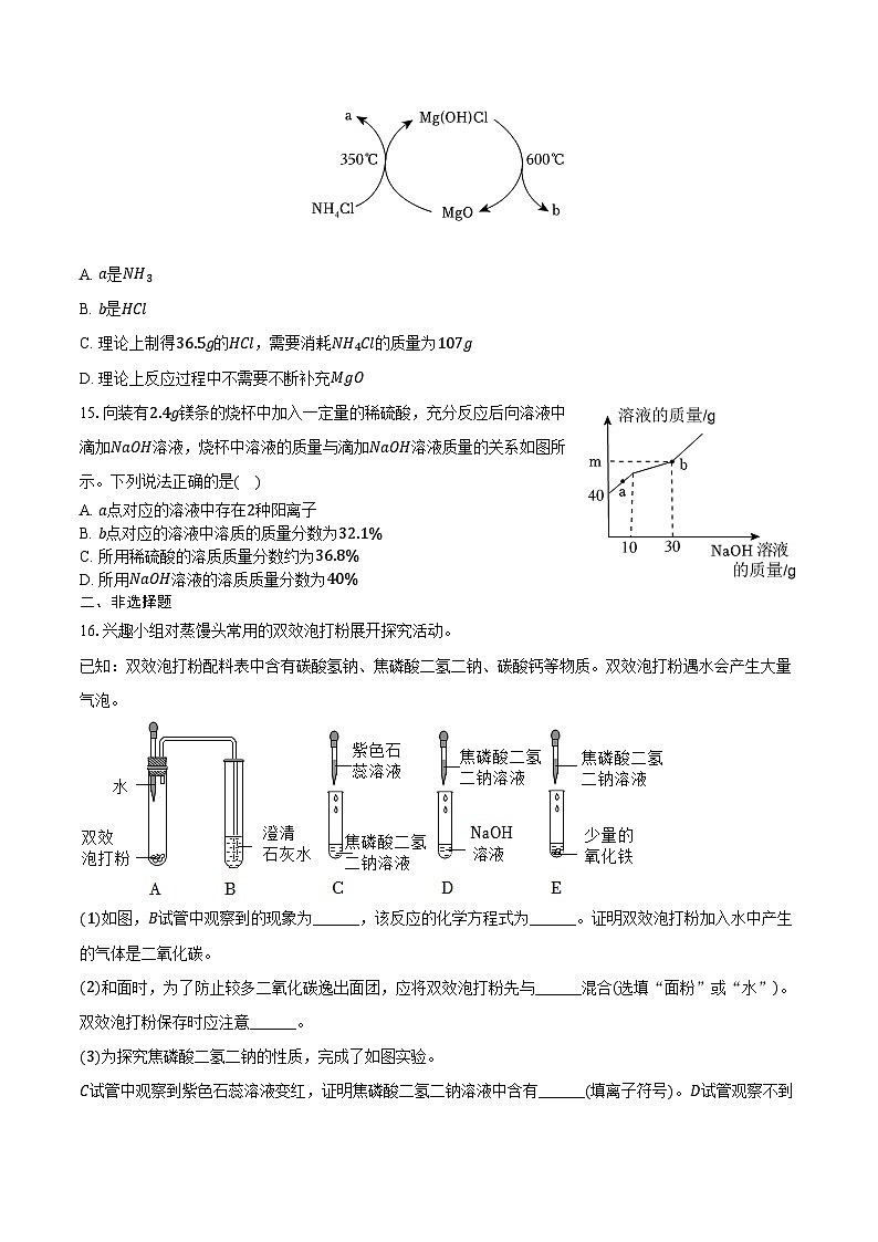 2025-2026学年山东省淄博市沂源县九年级（上）期中化学试卷（含答案）第3页