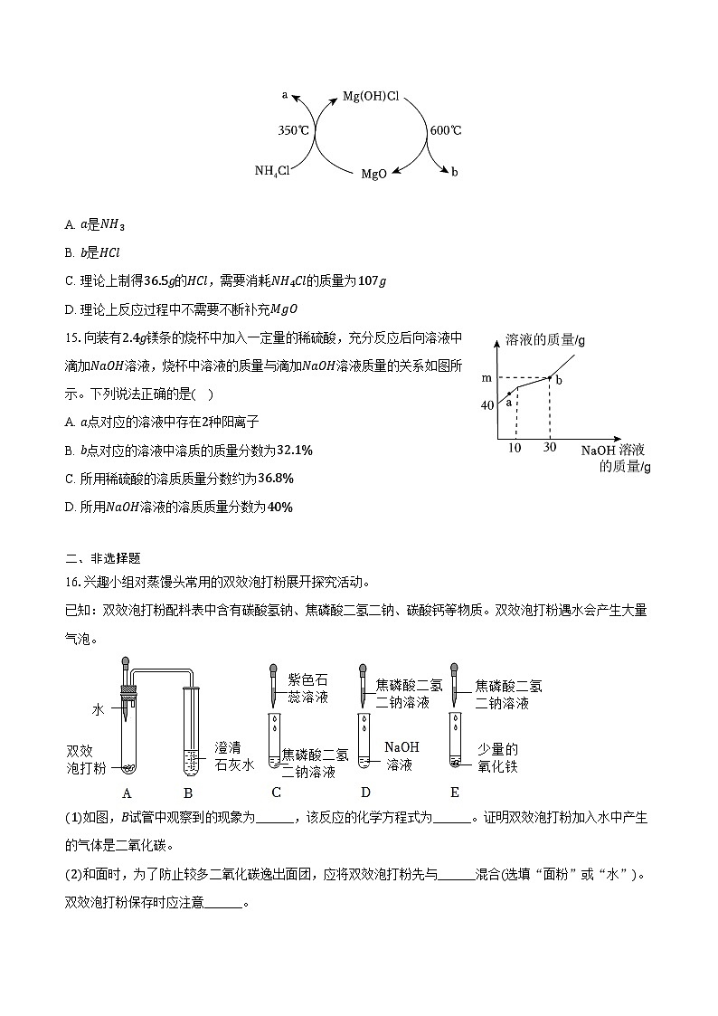 2025-2026学年山东省淄博市周村区九年级（上）期中化学试卷（含答案）第3页