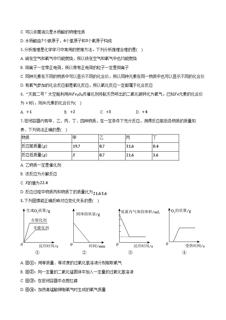 2025-2026学年四川省达州市渠县中学九年级（上）期中化学试卷（含答案）第2页
