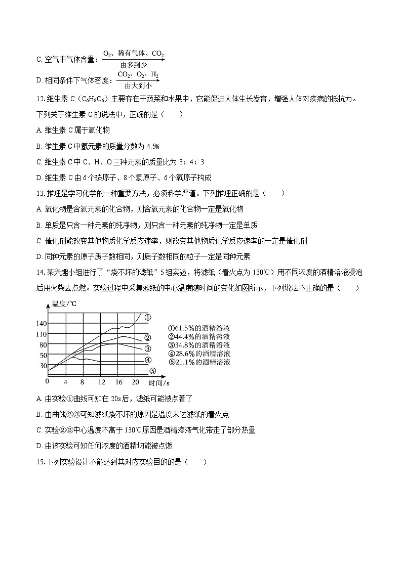 2025-2026学年广东省肇庆市跨区联考九年级（上）期中化学试卷-自定义类型第3页
