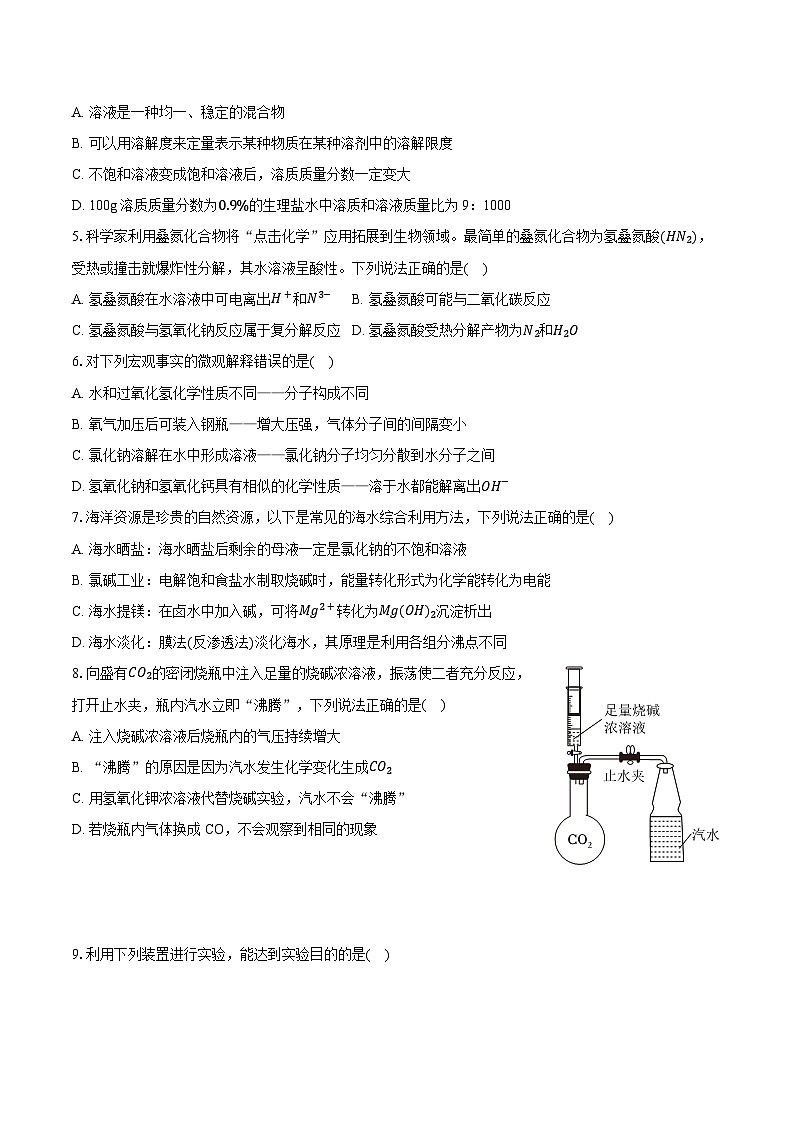 2025-2026学年山东省烟台市莱山区九年级（上）期中化学试卷（五四学制）（有答案和解析）第2页