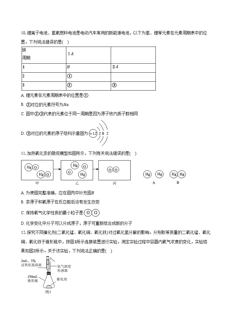 2025-2026学年安徽省池州市部分学校九年级（上）期中化学试卷（含答案）第3页