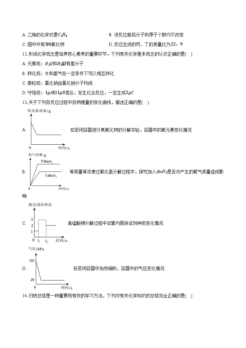 2025-2026学年广东省广州中学九年级（上）期中化学试卷（含答案）第3页