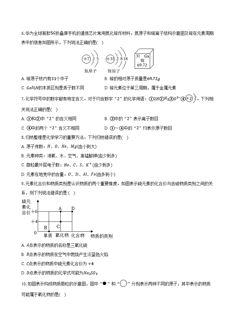 2025-2026学年四川省成都七中育才学校九年级（上）期中化学试卷（含答案）第2页