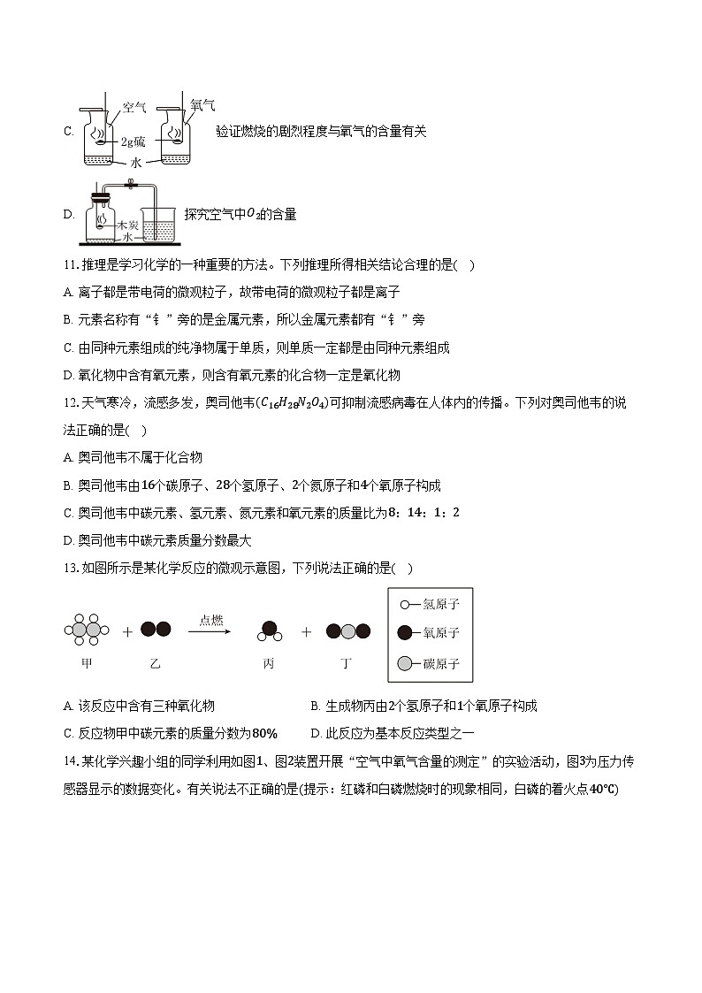 2025-2026学年湖南省衡阳市衡山县前山片联考九年级（上）期中化学试卷（含答案）第3页