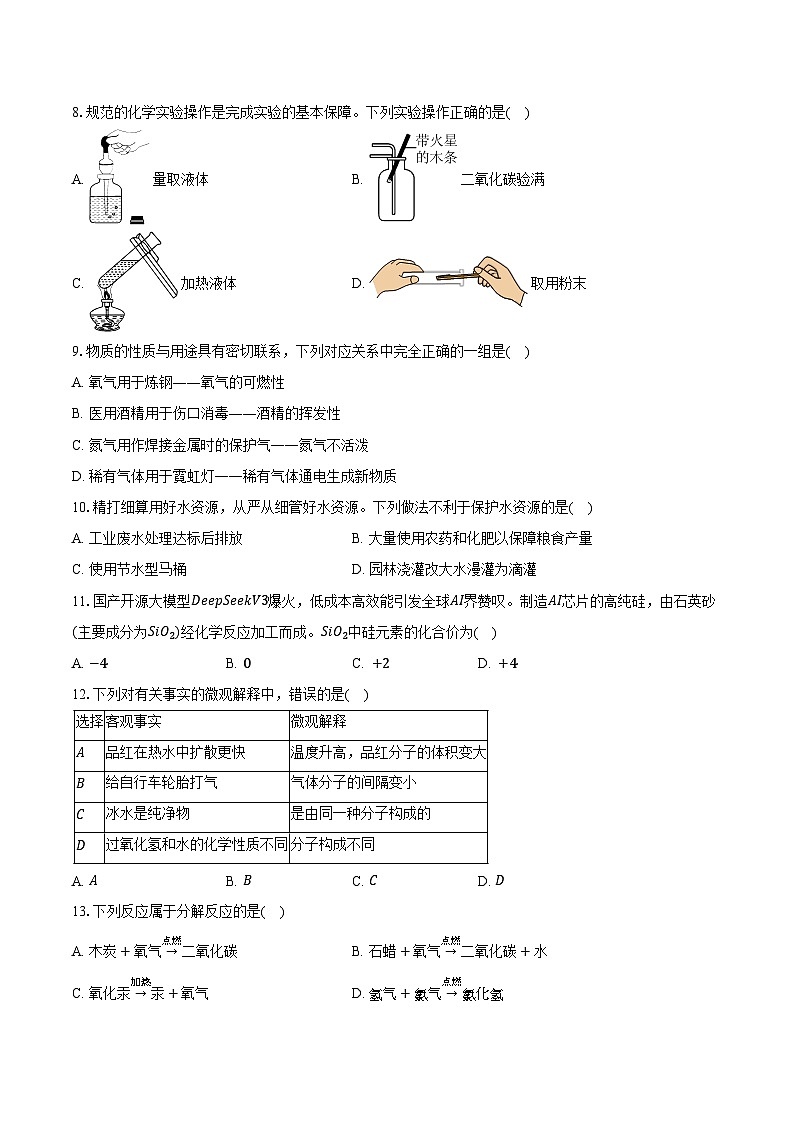 2025-2026学年云南省昭通市昭阳区九年级（上）期中化学试卷（含答案）第2页