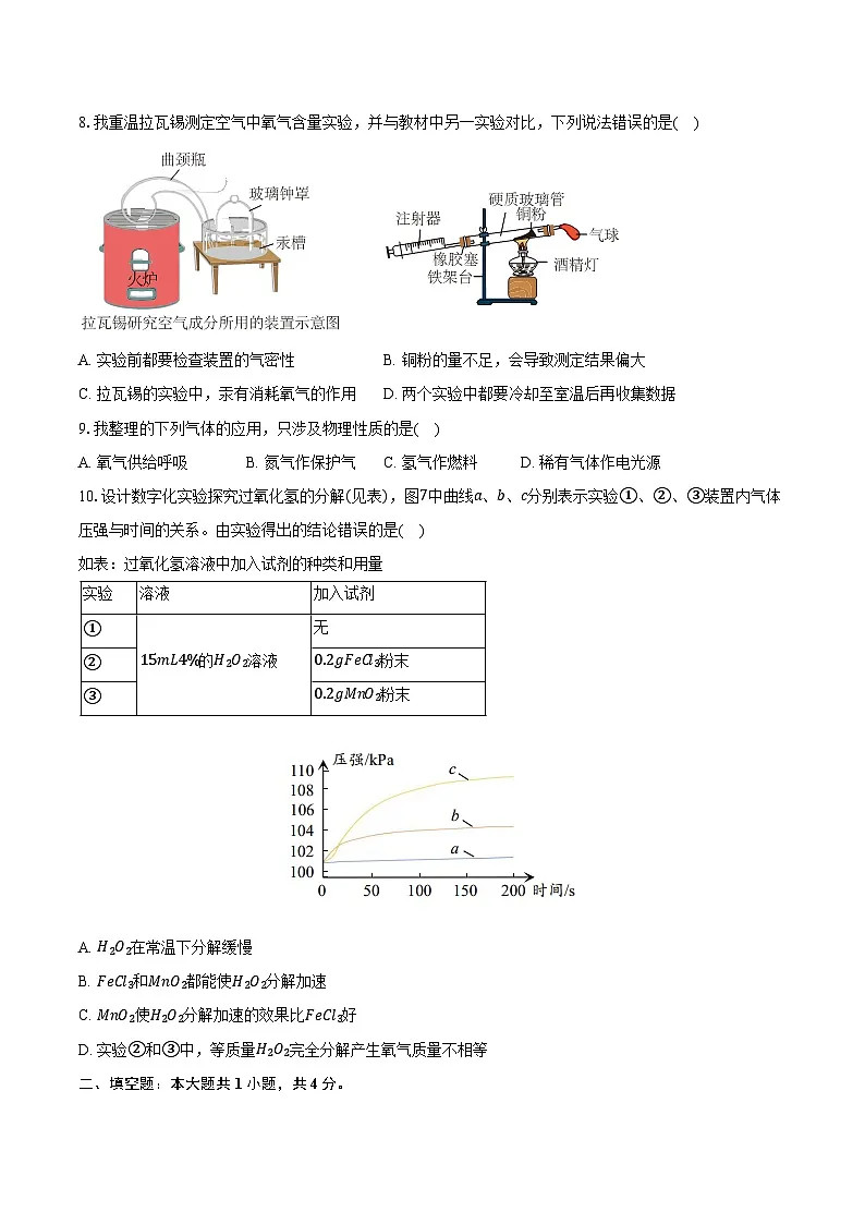 2025-2026学年江苏省宿迁市泗洪县九年级（上）期中化学试卷（含答案）第2页