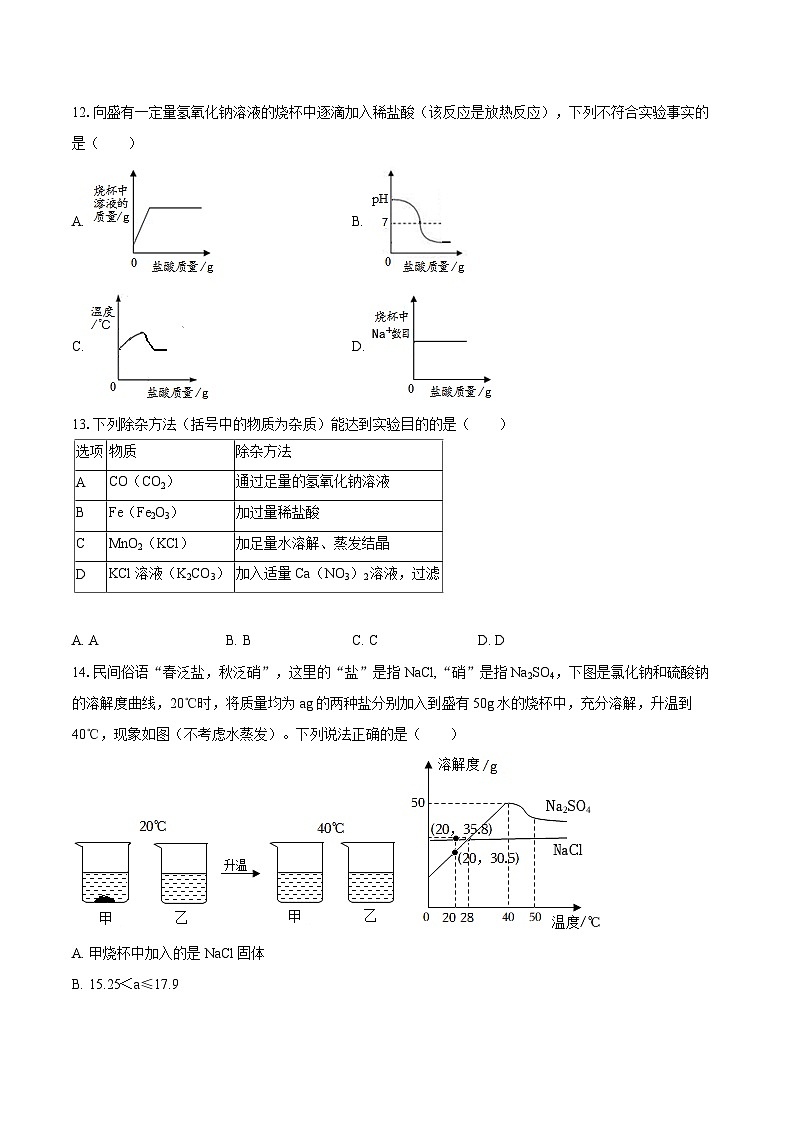 2025-2026学年山东省威海市荣成市16校九年级（上）期中化学试卷（五四学制）-自定义类型第3页