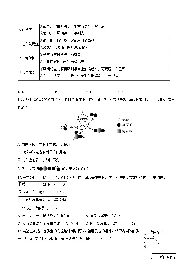 2025-2026学年山东省临沂市沂水县九年级（上）期中化学试卷-自定义类型第3页