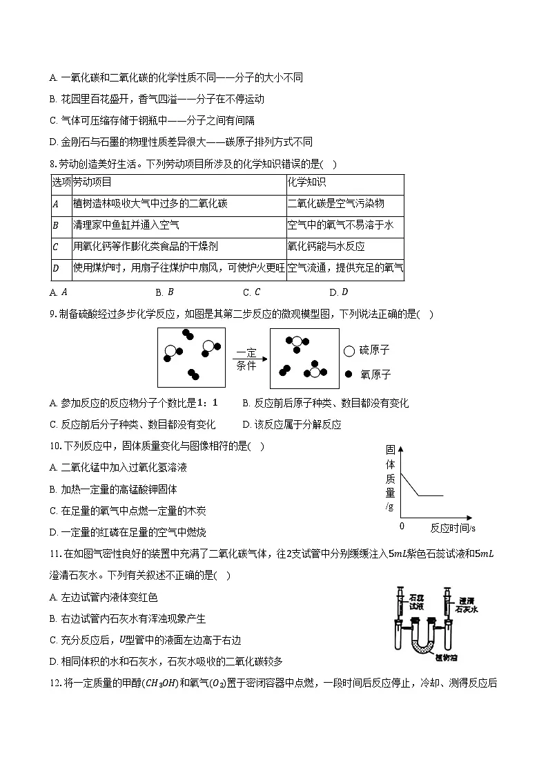 2024-2025学年河南省驻马店市新蔡县九年级（上）期末化学试卷（含答案）第2页