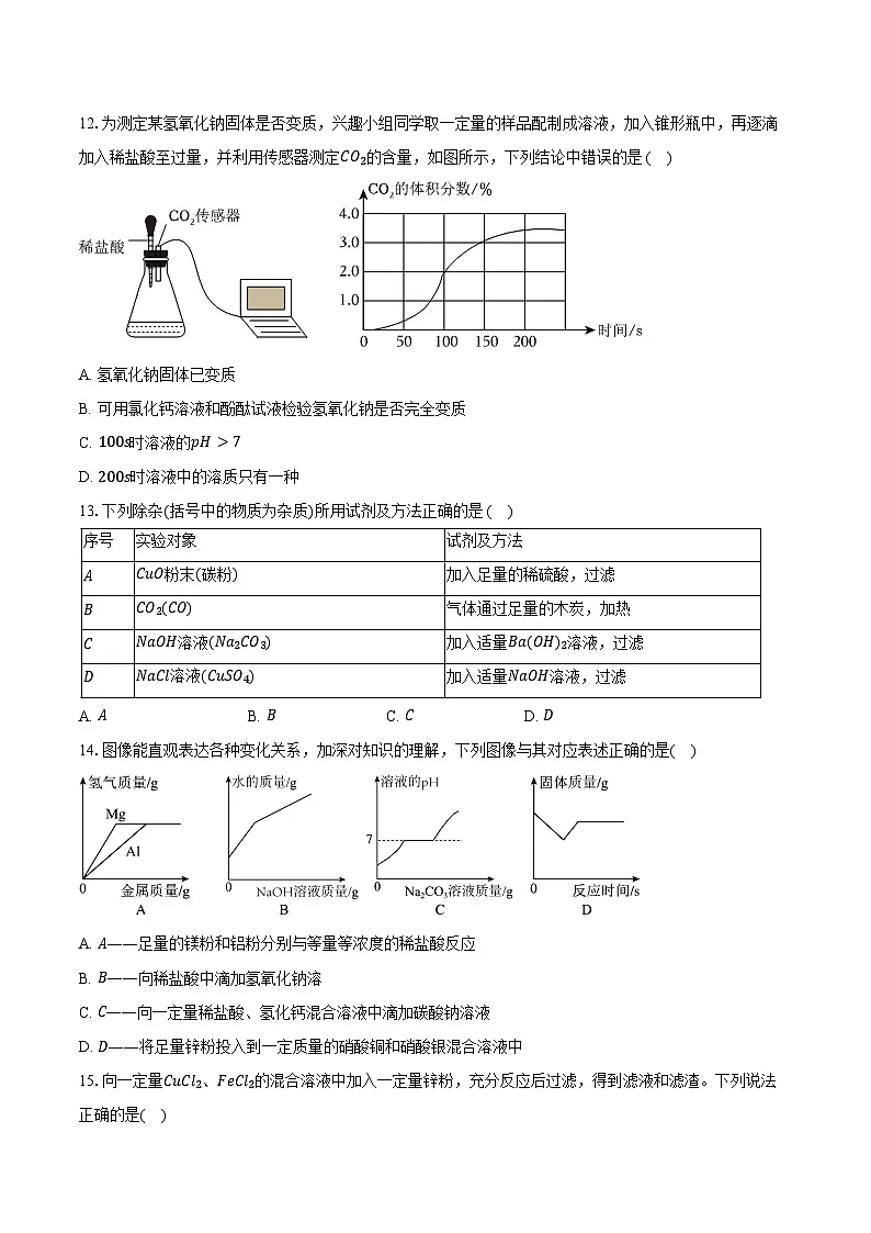 2024-2025学年山东省烟台市芝罘区九年级（上）期末化学试卷（含答案）第3页